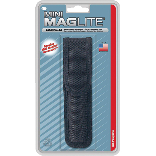 Nylon Belt Holster for 2-Cell AA Flashlights, Flashlight Holder, Nylon, 1 Pockets Haskins Industrial Inc.