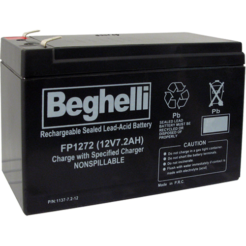 Sealed Lead Acid Batteries, 12 V, 7.2 Ah Haskins Industrial Inc.