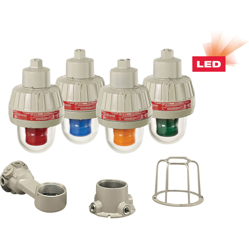 Lumi&egrave;res d'avertissement DEL antid&eacute;flagrantes avec technologie XLT, Continu/Clignotement, Rouge Haskins Industrial Inc.