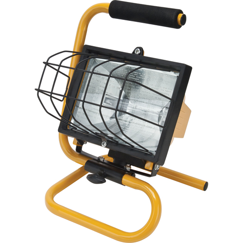 Projecteur portatif, Halog&egrave;ne, 500 W, 8000 lumens, Boîtier en Acier Haskins Industrial Inc.