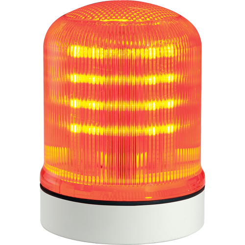 Streamline&reg; Modular Multifunctional LED Beacons, Continuous/Flashing/Rotating, Amber Haskins Industrial Inc.