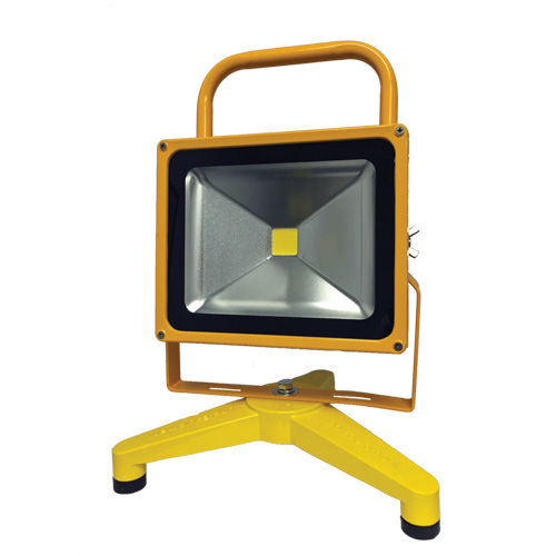 Projecteurs portatifs et rechargeables, DEL, 30 W, 3000 lumens, Boîtier en Aluminium Haskins Industrial Inc.