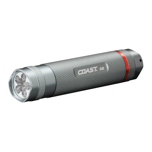 G45 Flashlight, LED, 385 Lumens, AAA Batteries Haskins Industrial Inc.