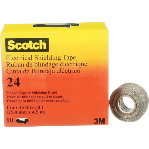 Ruban isolant de blindage Scotch, 25,4 mm (1") x 4,6 m (15'), Noir, 16 mils Haskins Industrial Inc.