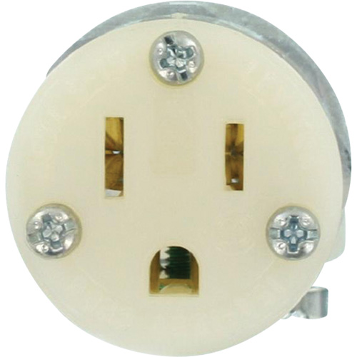 Hospital Grade Extension Plug Connector, 5-15R, Nylon Haskins Industrial Inc.