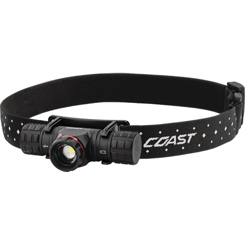 XPH30R Headlamp, LED, 1000 Lumens, 41 Hrs. Run Time, Rechargeable/CR123 Batteries Haskins Industrial Inc.