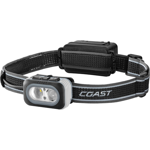 RL20RB Tri-Colour Headlamp, LED, 1000 Lumens, 16 Hrs. Run Time, Rechargeable Batteries Haskins Industrial Inc.