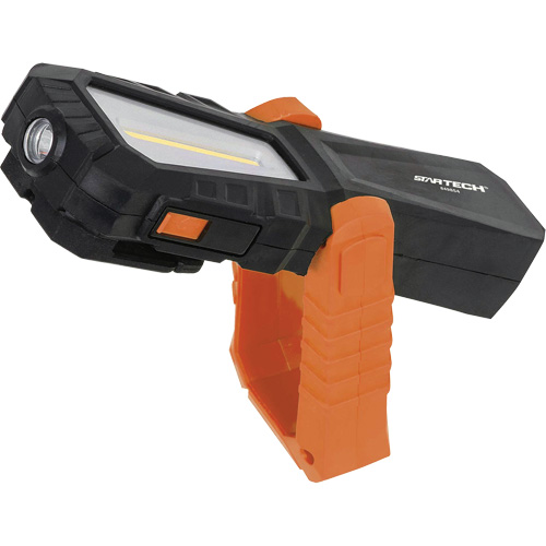 Lampe de travail COB rechargeable avec base pivotante magn&eacute;tique, DEL, 240 lumens, Boîtier en Plastique Haskins Industrial Inc.