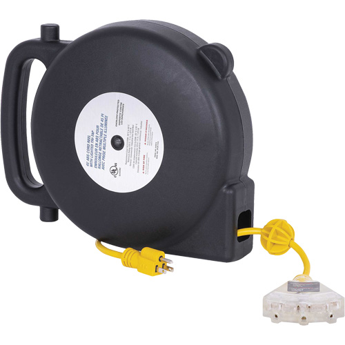 JPCR-1450 ABS Extension Cord Reel, Indoor/Outdoor, SJTW, 14 AWG, 13 A, 45' Haskins Industrial Inc.