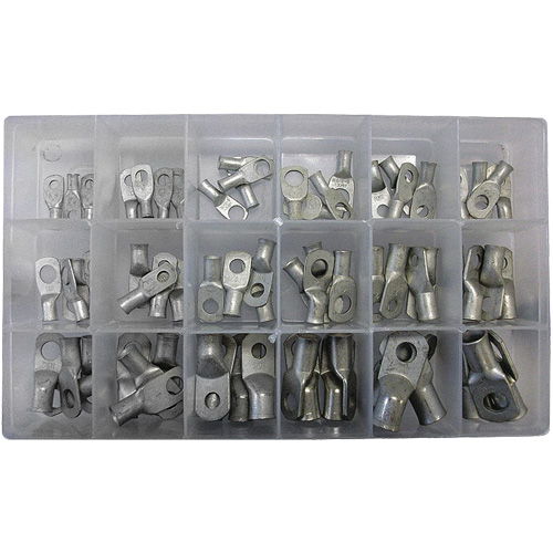 72-Piece Tin Plated Tubular Lug Ring Kit Haskins Industrial Inc.
