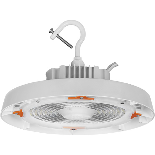 UFO High Bay Light, LED, 120 - 347 V, 150 W, 7.3" H x 11" W Haskins Industrial Inc.