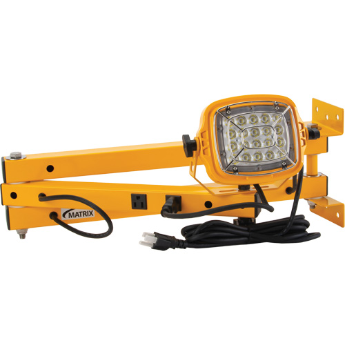 Lampe de quai, Bras 40", 50 W, Ampoule DEL, M&eacute;tal Haskins Industrial Inc.