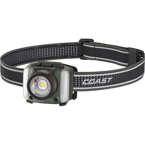 FL97R Tri-Colour Headlamp with Twist Focus & Voice Activation, LED, 830 Lumens, 2 Hrs. Run Time, Rechargeable Batteries Haskins Industrial Inc.