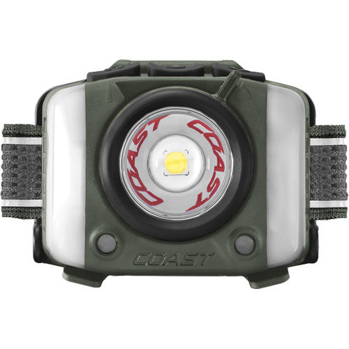 FL97R Tri-Colour Headlamp with Twist Focus & Voice Activation, LED, 830 Lumens, 2 Hrs. Run Time, Rechargeable Batteries Haskins Industrial Inc.