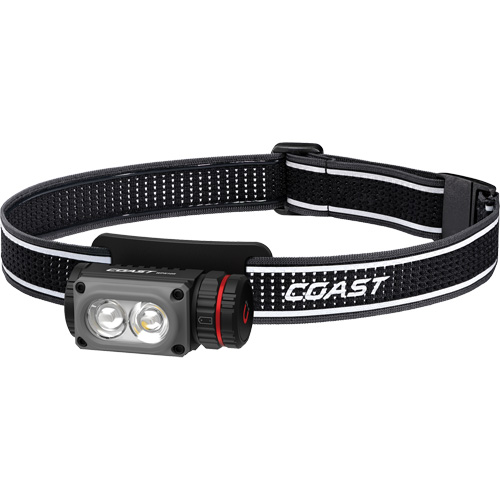 WPH10R Dual Colour Headlamp with Magnet & Clip, LED, 500 Lumens, 3.25 Hrs. Run Time, Rechargeable Batteries Haskins Industrial Inc.