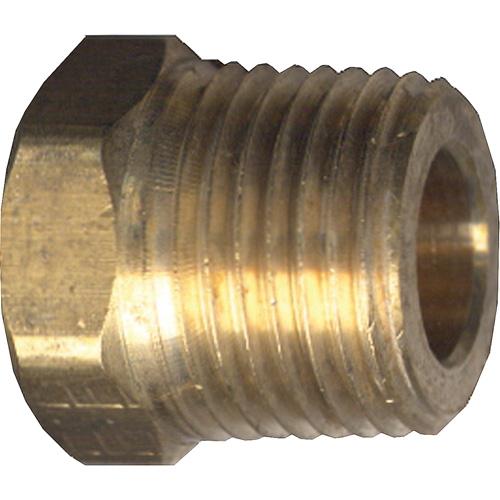 Hex Head Cored Plug, Pipe, 1/4" Dia., Brass Haskins Industrial Inc.