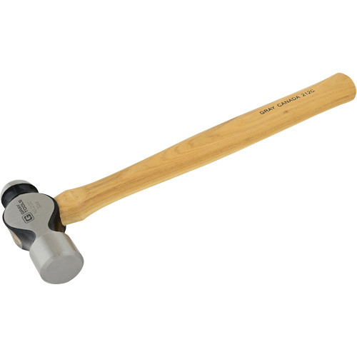 Ball Pein Hammer, 32 oz. Head Weight, Plain Face, Wood Handle Haskins Industrial Inc.