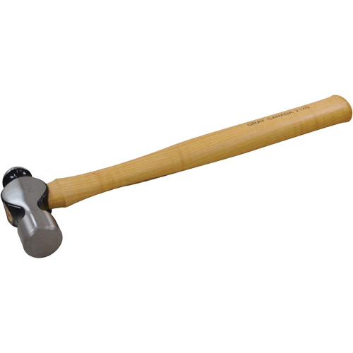 Ball Pein Hammer, 16 oz. Head Weight, Plain Face, Wood Handle Haskins Industrial Inc.