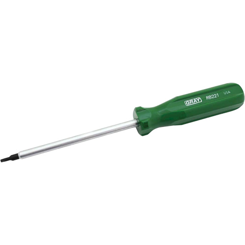 Extra-Long Square Recess Screwdriver, #1 Tip, Round, 10" L, Cushion Grip Handle Haskins Industrial Inc.