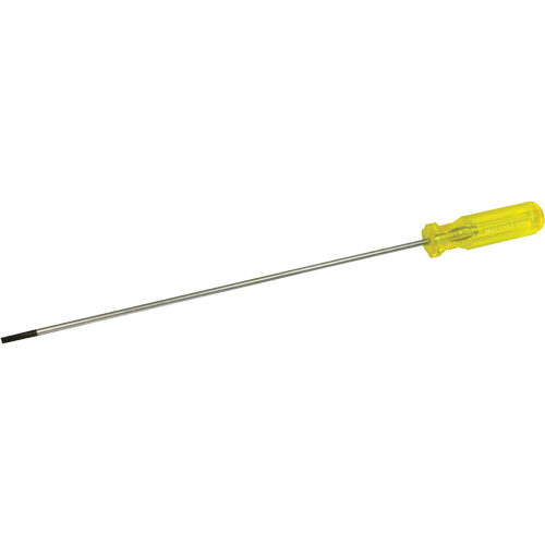 Electrician's Slotted Screwdriver, 3/16" Tip, Round, 15-1/2" L, Plastic Handle Haskins Industrial Inc.