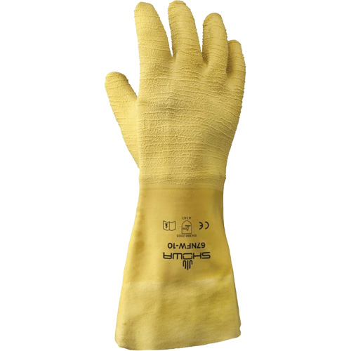 67NFW General Purpose Gloves, 10/Large, Rubber Latex Coating, Cotton Shell Haskins Industrial Inc.