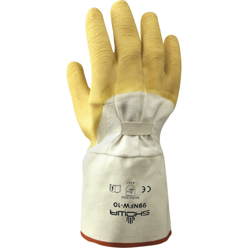 99NFW Heavy-Duty Gloves, 10/Large, Rubber Latex Coating, Cotton Shell Haskins Industrial Inc.