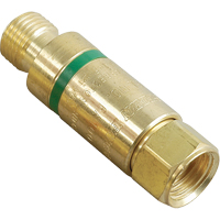 Flashback Arrestors - Oxy/Fuel Gas, Fuel Gas (red)/Oxygen (green), Regulator Adaptor Style Haskins Industrial Inc.