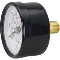 Pressure Gauges, 1-1/2" , 0 - 4000 psi, Back Mount, Analogue Haskins Industrial Inc.