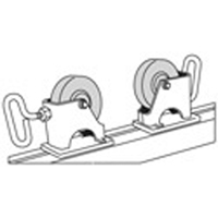 Adjust-A-Rolls&reg; Stand, 1000 lbs. Load Capacity, 36" Pipe Capacity Haskins Industrial Inc.