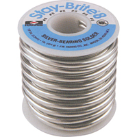 Stay-Brite&reg; Solders, Lead-Free, 96% Tin 4% Silver, Solid Core, 0.125" Dia. Haskins Industrial Inc.