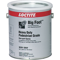 Rev&ecirc;tement antid&eacute;rapant robuste pour plancher Big Foot de calibre pi&eacute;ton, 1 gal., &eacute;poxy, Gris Haskins Industrial Inc.