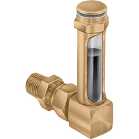 Brass Liquid Level Gauges - Union Coupling, Threaded, 8-11/16" L, 225°F (107.22° C) Haskins Industrial Inc.