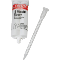 Fixmaster&reg; 4 Minute Adhesive, 50 ml, Dual Cartridge, Two-Part, Amber Haskins Industrial Inc.