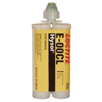 E-00CL Structural Adhesives, 200 ml, Dual Cartridge, Two-Part, Clear Haskins Industrial Inc.