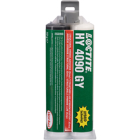 HY 4090 GY Structural Repair Hybrid Adhesive, Two-Part, Dual Cartridge, 50 g, Grey Haskins Industrial Inc.
