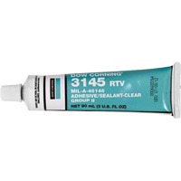 Dowsil RTV 3145 Silicone Adhesive Sealant MIL-A-46146, Tube, Clear Haskins Industrial Inc.