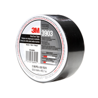 3903 Vinyl Duct Tape, 1245 mm (49") W x 46 m (151') L, 6.5 mils, Black Haskins Industrial Inc.
