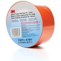764 General-Purpose Vinyl Tape, 50.8 mm (2") W x 32.9 m (108') L, 5 mils, Orange Haskins Industrial Inc.