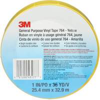 764 General-Purpose Vinyl Tape, 25.4 mm (1") W x 32.9 m (108') L, 5 mils, Yellow Haskins Industrial Inc.