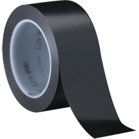 471 Vinyl Tape, 12 mm (1/2") W x 32.9 m (108') L, 5.3 mils, Black Haskins Industrial Inc.