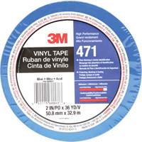 471 Vinyl Tape, 50.8 mm (2") W x 32.9 m (108') L, 5.2 mils, Blue Haskins Industrial Inc.
