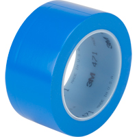 471 Vinyl Tape, 50.8 mm (2") W x 32.9 m (108') L, 5.3 mils, Blue Haskins Industrial Inc.