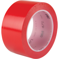 471 Vinyl Tape, 50.8 mm (2") W x 32.9 m (108') L, 5.3 mils, Red Haskins Industrial Inc.