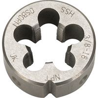 Pipe Die, 1/8"-27 Thread, High Speed Steel Haskins Industrial Inc.