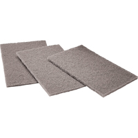 Tampons manuels Scotch-Brite, Carbure de silicium, 6" x 9", Grain Moyen Haskins Industrial Inc.