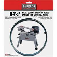 Lame de scie &agrave; ruban en m&eacute;tal, Acier au carbone, 64-1/2" lo x 1/2" la x &eacute;paisseur 0,025", 24 dents par pouce Haskins Industrial Inc.