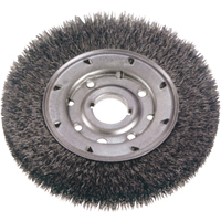 Brosses rotatives &agrave; fils cr&ecirc;p&eacute;s - Face &eacute;troite, 6" dia., Fils 0,014", Arbre 1-1/4" Haskins Industrial Inc.