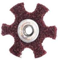 Abrasotex Surface Preparation Star, 4" Dia., Medium Grit, Aluminum Oxide Haskins Industrial Inc.