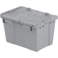Contenants de distribution Flipak en plastique poly&eacute;thyl&egrave;ne (PE), 15,2" x 10,9" x 9,7", Gris Haskins Industrial Inc.