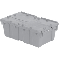 Contenants de distribution Flipak en plastique poly&eacute;thyl&egrave;ne (PE), 19,7" x 11,8" x 7,3", Gris Haskins Industrial Inc.